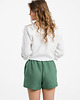 szorty damskie Lniane spodenki BLOOM eucalyptus green 4