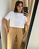 t-shirt damskie T-Shirt Move crop white poduchy 1