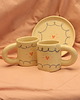 kubki i filiżanki Duży kubek ceramiczny. Kubek w serca 1