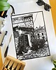 grafiki i ilustracje Linoryt "Dom z Valldemossy" (Majorka) 8