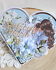 kartki scrapbooking Kartka serce dla Mamy, prezent na Dzień Matki "SunnyLove" GOTOWA 2