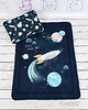 kocyki, kołderki, pościel dla dzieci Kocyk Panelowy 75x100 Blast Off Granat 4