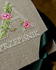 kuchnia - różne Notes z Twoim inicjałem personalizowany haftowany przepiśnik 1