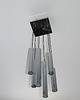 lampy wiszące Lampa wisząca kaskada vintage, lata 70., chromowana stal, 6x E14 5