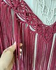 makramy Duża Makrama Ścienna BURGUNDIA XXL Bordo Ecru 100x100 cm 7