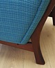fotele Fotel niebieski, duński design, lata 60, produkcja: Dania 6