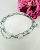 bransoletki z kamieni naturalnych Larimar w srebrze - bransoletka 2
