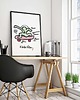 plakaty PLAKAT dekoracyjny pop art  deskorolka Keith Haring grafika 1