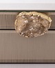 pojemniki na biżuterię Szkatułka z MDFu z agatem 8x24x18,5 cm  szampańska 2