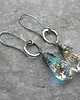 kolczyki wire wrapping Tęczowe kryształy - kolczyki 5