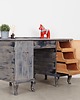 biurka Biurko sosnowe, duński design, lata 60, produkcja: Dania 3