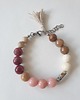 bransoletki z kamieni naturalnych Bransoletka BOHO ART jadeit, jaspis, bordo, krem, łosoś, brąz 4