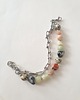 bransoletki z kamieni naturalnych Bransoletka RAW z łańcuchem, phrenit, opal, kamień księżycowy, jaspis 4