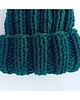czapki damskie Czapka beanie  z wełną  leśna zieleń 1