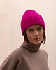 czapki damskie Czapka Chunky Merino&cashmere fuksja 2