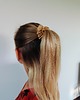 gumki do włosów Gumka jedwabna, scrunchie, frotka warm gold MIDI 2