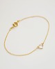 bransoletki złote 16k Gold Plated Tiny Heart Bracelet 2