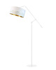 lampy podłogowe Czarna lampa podłogowa na wysięgniku ruchomym LIBERIA ECO w stylu glamour 8