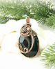wisiory Agat z druzą wisiorek wire wrapping 4