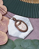 wisiory Miedziany wisiorek wire wrapping z agatem crazy lace #452 3