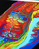 obrazy Kolorowy obraz świecący w UV "Fluid life"- 3 x 40x60 cm wysyłka gratis 2