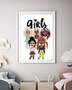 plakaty Plakat dla dziewczynki L.O.L - Rainbow High BARBIE z laleczkami 2