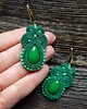 kolczyki soutache Zielone  kolczyki soutache 6