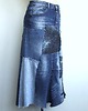 spódnice maxi Patchworkowa spódnica jeans r.44 5