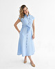 sukienki midi damskie Lniana Sukienka MARIGOLD blue sky 4