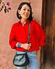 torby na ramię Torebka skórzana Julia ciemnozielona kwiaty ręcznie robiona 4