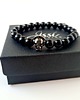 biżuteria męska Bransoletka męska DJ SKULL-onyx 1