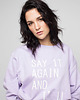 bluza bez kaptura damska Bluza SAY IT! lilac 1