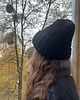 czapki damskie Zimowa czapka z wełny owczej i alpaki Lumi czarna 1