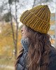 czapki damskie Zimowa czapka z wełny peruwiańskie i alpaki Lumi miodowa 5