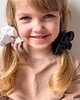 gumki do włosów Jedwabna scrunchie gumka frotka midi czarna 2