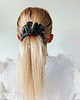 gumki do włosów Scrunchie do włosów, gumka do włosów z wiskozy Zielona jesień MAXI 3