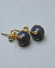 kolczyki z kamieniami Dots - Muszla navy blue /alloys collection/ - sztyfty 2