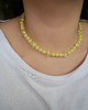 chokery Kolorowy naszyjnik choker z koralików KWIATY 2