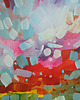 obrazy Obraz ręcznie malowany na płótnie 50x50 cm - abstrakcyjny pejzaż 6