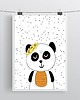obrazy i plakaty do pokoju dziecięcego 3 plakaty do pokoju dziecka Panda, Lew i Zebra 2