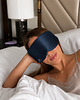 opaski na oczy Jedwabna maska do spania LIGHTS OUT Blue 100% blackout 2