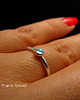 pierścionki srebrne Pierścień Drobinek - Topaz Swiss Blue Srebro 3