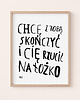 plakaty Łóżko plakat romantyczny dla pary rocznica związek ślub typografia wesele 1