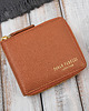 portfele damskie Portfel damski skórzany mały koniakowy poziomy z ochroną RFID KV-04-CG 2