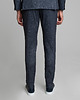 spodnie męskie Spodnie do zestawu lumarzo granatowy slim fit 1