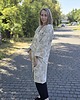 sukienki midi damskie Kimono z pasem z frędzlami tłoczony wzór. 1