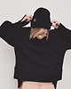 bluza bez kaptura damska Ciepły Czarny Półgolf Turtleneck Black 3