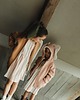 bluzy dla dziewczynki Bluza z kapturem z uszami jelonka dla dziecka brązowa 4
