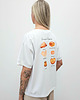 t-shirt damskie Bawełniana koszulka o luźnym kroju - Croissant white 4
