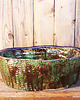 umywalki Umywalka ceramiczna, turkusowa owalna, zielona, nablatowa, niebieska 2